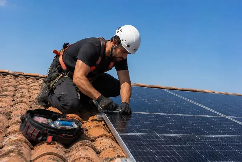 Maintenance et monitoring de panneaux solaires à Varambon