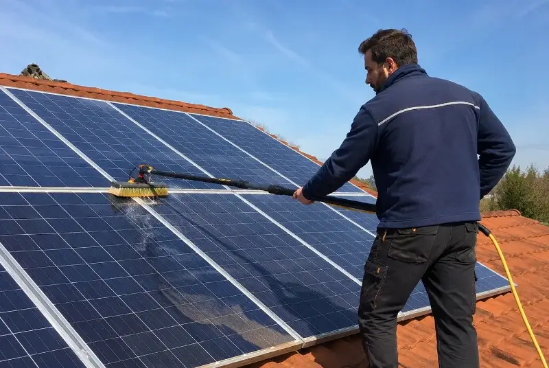 Nettoyage et entretien de panneaux solaires à Varambon